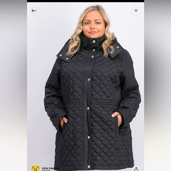 Marc New York Plus Calypso Quilted Coat 1X NEW - Picture 1 of 4